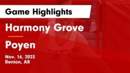 Harmony Grove  vs Poyen  Game Highlights - Nov. 16, 2023