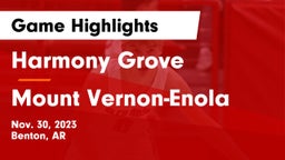 Harmony Grove  vs Mount Vernon-Enola Game Highlights - Nov. 30, 2023