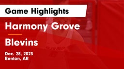 Harmony Grove  vs Blevins  Game Highlights - Dec. 28, 2023