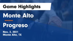 Monte Alto  vs Progreso  Game Highlights - Nov. 2, 2021