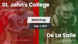 Matchup: St. John's College vs. De La Salle  2017