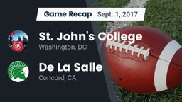 Recap: St. John's College  vs. De La Salle  2017