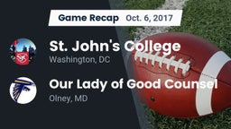 Recap: St. John's College  vs. Our Lady of Good Counsel  2017