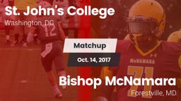 Matchup: St. John's College vs. Bishop McNamara  2017