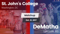 Matchup: St. John's College vs. DeMatha  2017