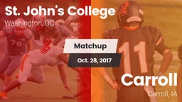 Matchup: St. John's College vs. Carroll  2017