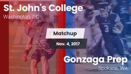 Matchup: St. John's College vs. Gonzaga Prep  2017