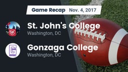 Recap: St. John's College  vs. Gonzaga College  2017