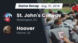 Recap: St. John's College  vs. Hoover  2018