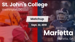 Matchup: St. John's College vs. Marietta  2018