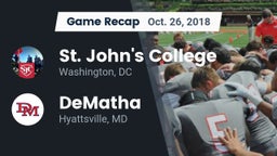 Recap: St. John's College  vs. DeMatha  2018