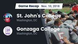 Recap: St. John's College  vs. Gonzaga College  2018