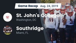 Recap: St. John's College  vs. Southridge  2019
