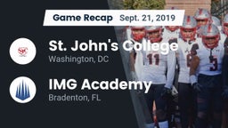 Recap: St. John's College  vs. IMG Academy 2019