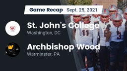 Recap: St. John's College  vs. Archbishop Wood  2021