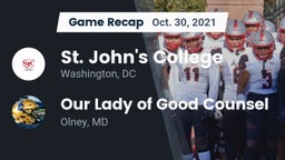 Recap: St. John's College  vs. Our Lady of Good Counsel  2021