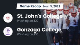 Recap: St. John's College  vs. Gonzaga College  2021