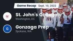 Recap: St. John's College  vs. Gonzaga Prep  2022
