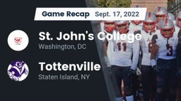 Recap: St. John's College  vs. Tottenville  2022