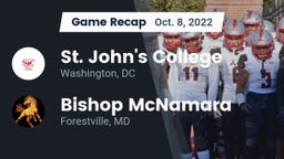Recap: St. John's College  vs. Bishop McNamara  2022