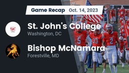 Recap: St. John's College  vs. Bishop McNamara  2023
