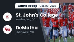 Recap: St. John's College  vs. DeMatha  2023