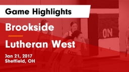 Brookside  vs Lutheran West  Game Highlights - Jan 21, 2017