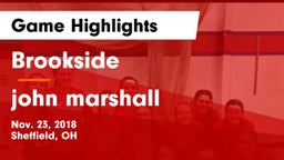 Brookside  vs john marshall Game Highlights - Nov. 23, 2018