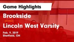 Brookside  vs Lincoln West Varsity Game Highlights - Feb. 9, 2019