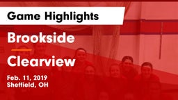 Brookside  vs Clearview  Game Highlights - Feb. 11, 2019