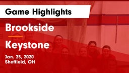 Brookside  vs Keystone  Game Highlights - Jan. 25, 2020