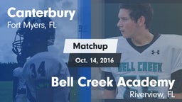 Matchup: Canterbury High vs. Bell Creek Academy 2016