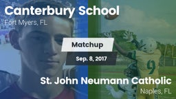 Matchup: Canterbury School vs. St. John Neumann Catholic  2017