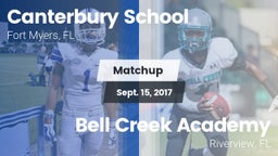 Matchup: Canterbury School vs. Bell Creek Academy 2017