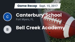 Recap: Canterbury School vs. Bell Creek Academy 2017