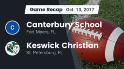 Recap: Canterbury School vs. Keswick Christian  2017