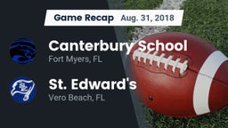 Recap: Canterbury School vs. St. Edward's  2018