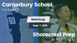 Matchup: Canterbury School vs. Shorecrest Prep  2018