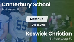 Matchup: Canterbury School vs. Keswick Christian  2018