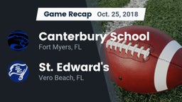 Recap: Canterbury School vs. St. Edward's  2018