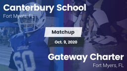 Matchup: Canterbury School vs. Gateway Charter  2020