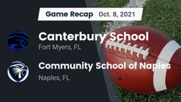Recap: Canterbury School vs. Community School of Naples 2021