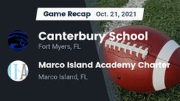 Recap: Canterbury School vs. Marco Island Academy Charter  2021