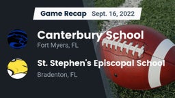 Recap: Canterbury School vs. St. Stephen's Episcopal School 2022