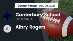 Recap: Canterbury School vs. Albry Rogers 2023
