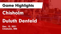 Chisholm  vs Duluth Denfeld Game Highlights - Dec. 13, 2021