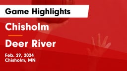 Chisholm  vs Deer River  Game Highlights - Feb. 29, 2024