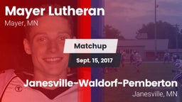 Matchup: Mayer Lutheran High vs. Janesville-Waldorf-Pemberton  2017