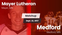 Matchup: Mayer Lutheran High vs. Medford  2017