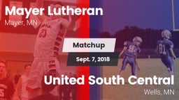 Matchup: Mayer Lutheran High vs. United South Central  2018